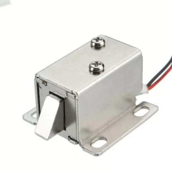 Solenoid Kilit Mandal - Elektrik Kontrollü Mini Kapı Kilidi 12V