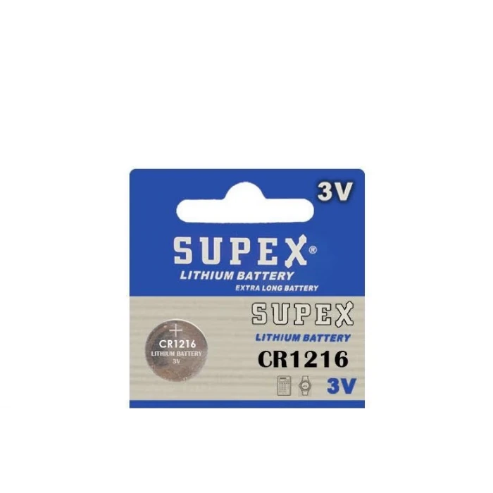 SUPEX CR1216 Pil - 3V Lityum Para Pil - 1 adet