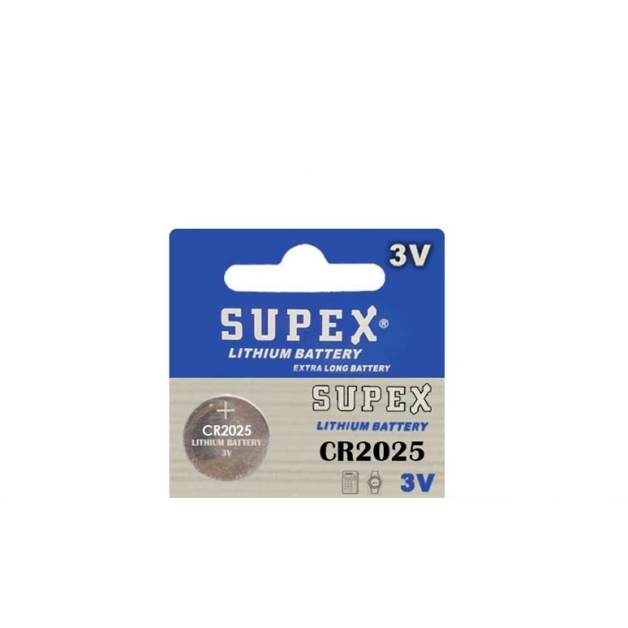 SUPEX CR2025 Pil - 3V Lityum Para Pil - 1 adet