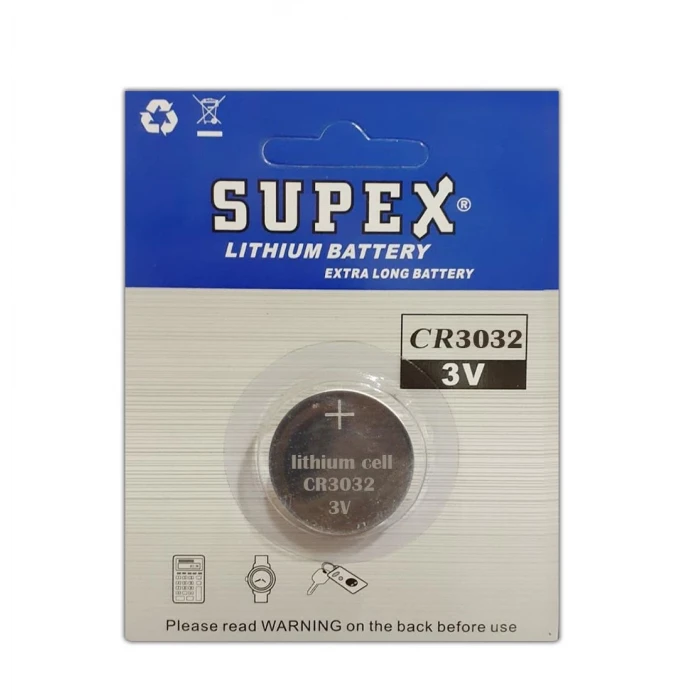 SUPEX CR3032 Pil - 3V Lityum Para Pil - 1 adet