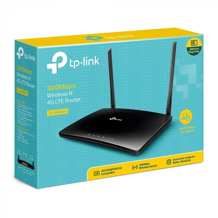 TL-MR6400 V5.2 300 Mbps Wireless N 4G LTE Router (outlet)