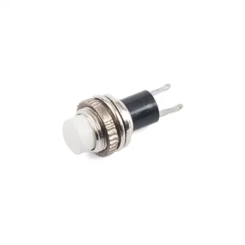 10mm Mini Diafon Buton - Normali Açık (NO) - BEYAZ