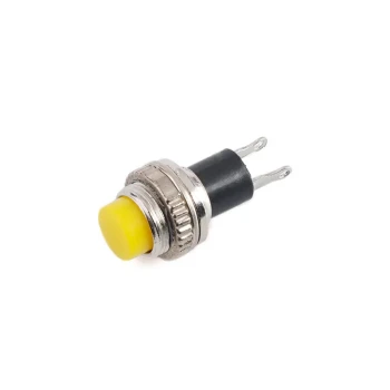 10mm Mini Diafon Buton - Normali Açık (NO) - SARI