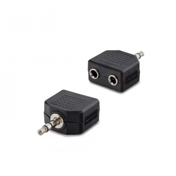 3.5 Mm Stereo Erkek - 3.5 Mm 2 Dişi Çevirici Jack