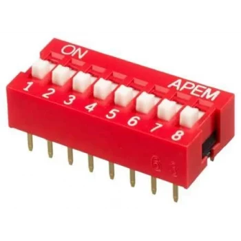 8 li Dip Switch 2.54mm ON-OFF