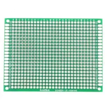 6x8 cm Çift Yüzlü Delikli Pertinaks Plaket