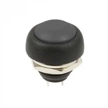 Push Buton - 12mm SiYAH