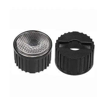 1W 3W 5W Power LED Mercek Buzlu Lens 45 Derece - SiYAH