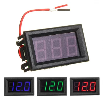 Dijital DC Voltaj Göstergesi Voltmetre Display 4.5-30V - Kasalı