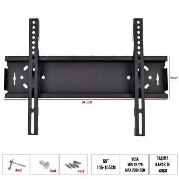 Lcd Askı Aparatı Sabit 55 106-155 cm Polsat
