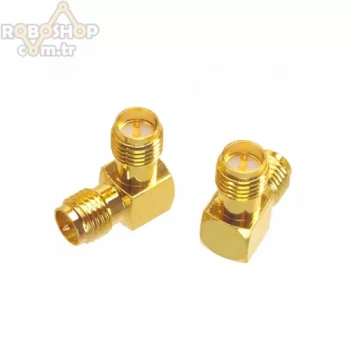 RP-SMA Dişi to RP-SMA Dişi Konnektör 90C