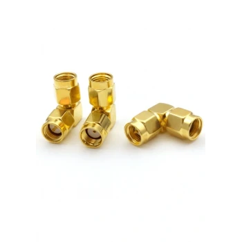 SMA Erkek - RP SMA Erkek L Tipi Çevirici Dönüştürücü Konnektör