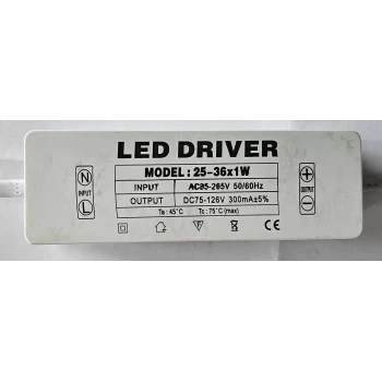 25 - 36 x 1W 300mA Led Sürücü Sabit Akım Led Driver