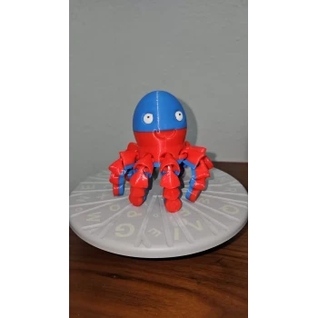 Ahtapot Renkli 13 cm Yumuşak Esnek Kollu Karakter