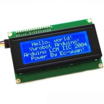 Arduino 20x4 LCD Ekran 2004 I2C Lehimli Mavi
