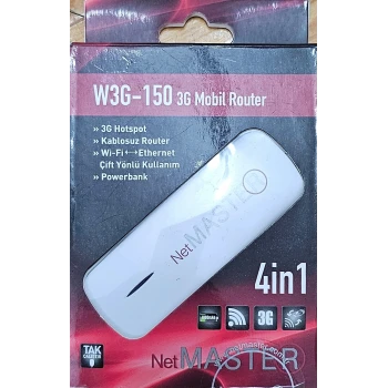 Netmaster W3G-150 3G/4G Router 4 in 1- Kutulu