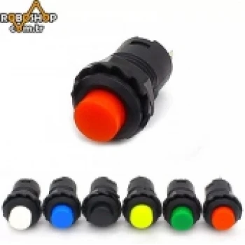 Push Buton Switch Yaylı - 12mm KIRMIZI