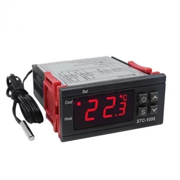 STC-1000 220V LCD Ekranlı Problu Termostat Dijital Sıcaklık Kontrol Cihazı 