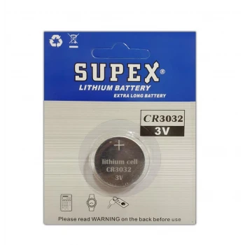 SUPEX CR3032 Pil - 3V Lityum Para Pil - 1 adet