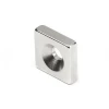 10x10x5 mm Havşa Delikli Kare Neodyum Mıkantıs