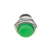 16mm Metal Push Buton - Normali Açık (NO) - Yaylı - YEŞİL