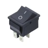 Geniş On-Off Power Switch Anahtar 4 Pin - SiYAH