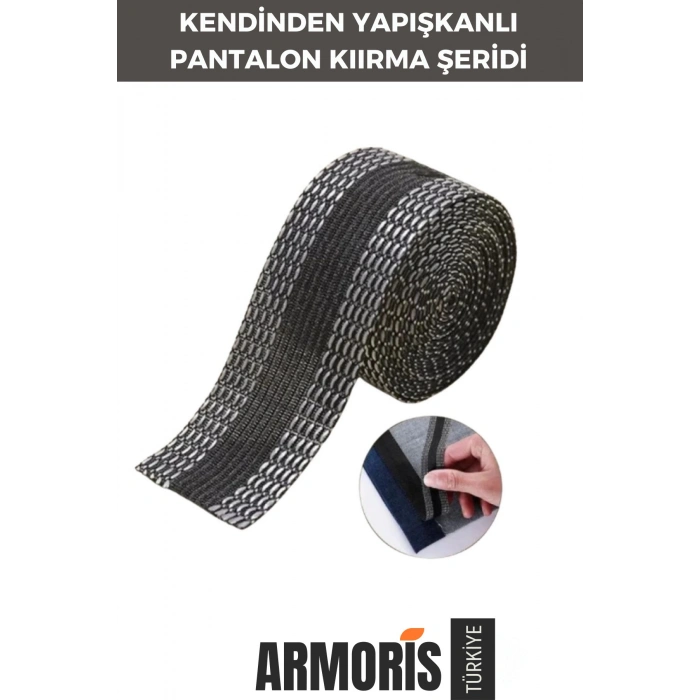 Yeni Polyesterden Bant Dayanıklı Esnek Sıcakta Eriyen Kendinden Yapışkanlı Pantolon Kıvırma Şeridi