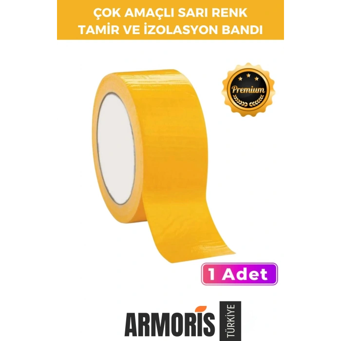 Yeni Süper Güçlü Su Geçirmez Sızdırmaz Sarı Renk Çok Amaçlı Tamir İzolasyon Bandı 48mm x 10m 1 Adet