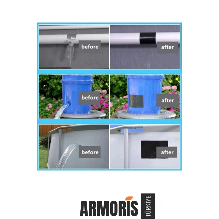 Yeni Süper Güçlü Su Geçirmez Sızdırmaz Sarı Renk Çok Amaçlı Tamir İzolasyon Bandı 48mm x 10m 1 Adet
