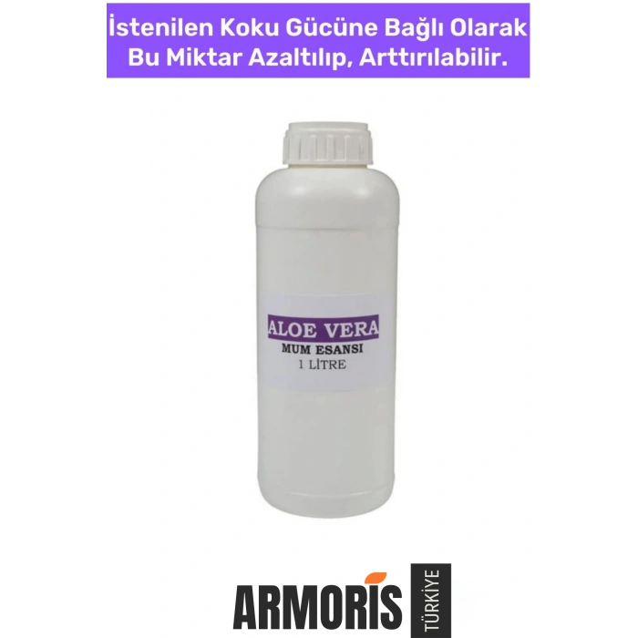 Yeni Kalıcı Yoğun Kaliteli Yağ Bazlı Tüm Ürünlerle Kullanıma Uygun Aloe Vera Mum Esansı 1 LT