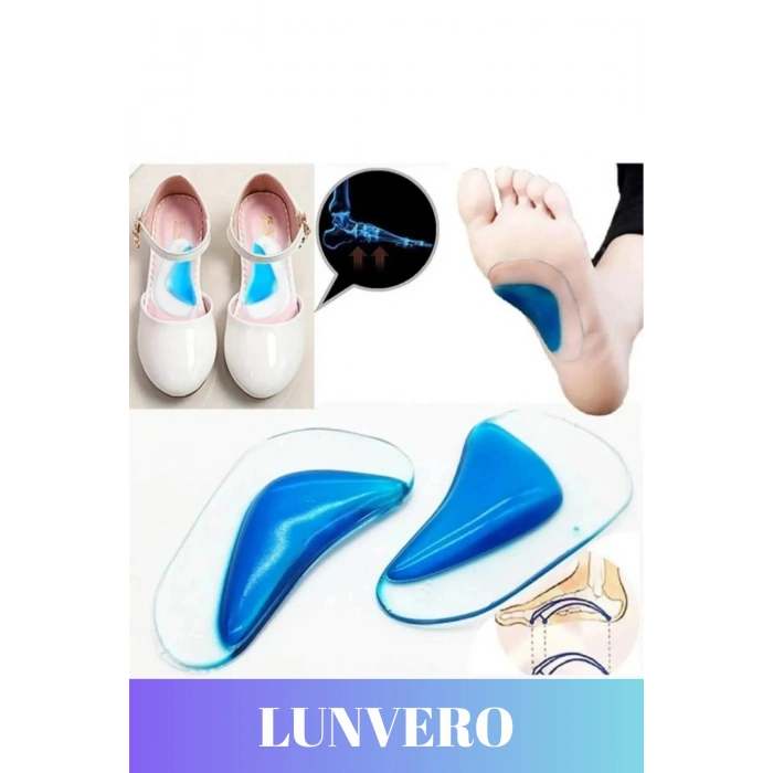 Premium Boşluk Doldurucu Anatomik Ark Desteği Jel Düz Silikon Ayak Tabanlığı