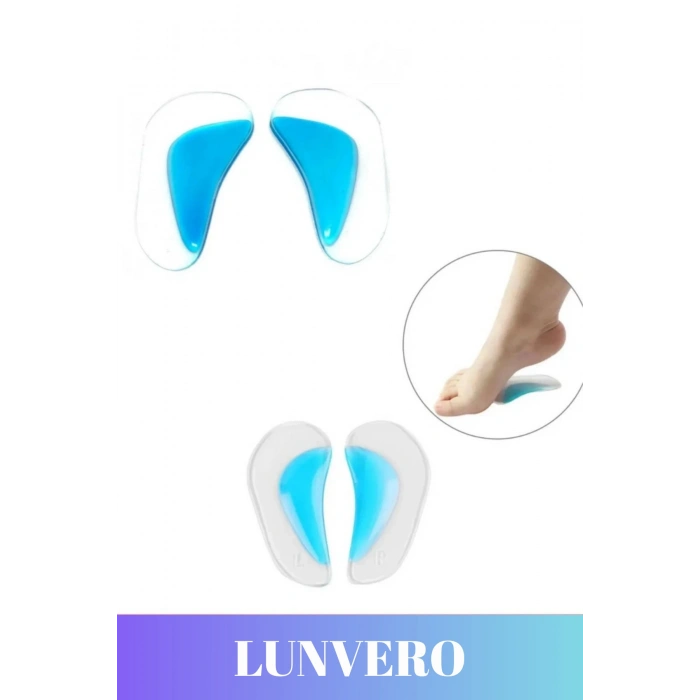 Premium Boşluk Doldurucu Anatomik Ark Desteği Jel Düz Silikon Ayak Tabanlığı