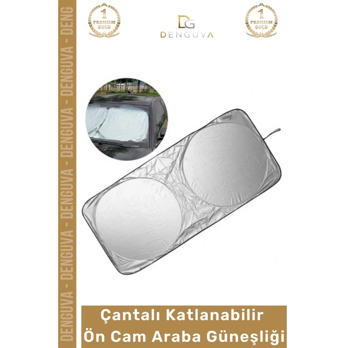 #ArabaGüneşliği Katlanabilir UV Korumalı Oto Katlanır Araç Çift Katmanlı Isı Güneş Sıcak Yalıtımlı Otomobil Pratik Ön Cam Araba Güneşliği