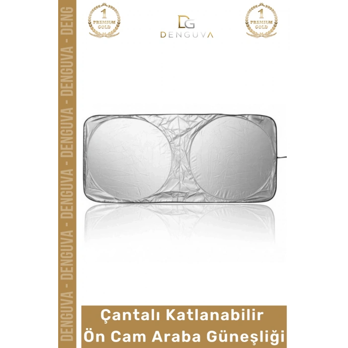 #ArabaGüneşliği Katlanabilir UV Korumalı Oto Katlanır Araç Çift Katmanlı Isı Güneş Sıcak Yalıtımlı Otomobil Pratik Ön Cam Araba Güneşliği
