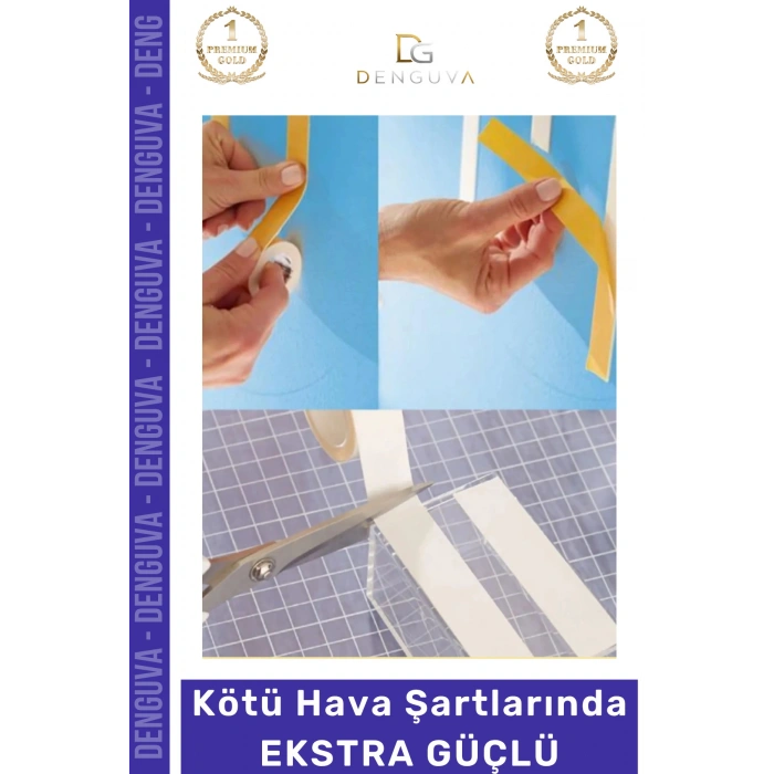 #Bant Güçlü Yapışkanlı 18mm 2m Duvar Tablo Montaj Bandı Ofis Ev Mobilya Çift Taraflı Köpük Bant - 1 Adet