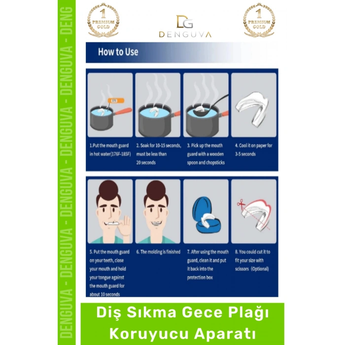 #Dişlik Bruksizm Gece Plağı Şeffaf Koruma Silikonu Çene Sıkma Engelleme Dişlik Uyku Aparatı Gıcırdtma - 3 Adet