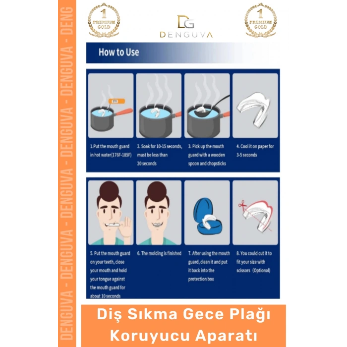#Dişlik Bruksizm Gece Plağı Şeffaf Koruma Silikonu Çene Sıkma Engelleme Dişlik Uyku Aparatı Gıcırdtma - 4 Adet