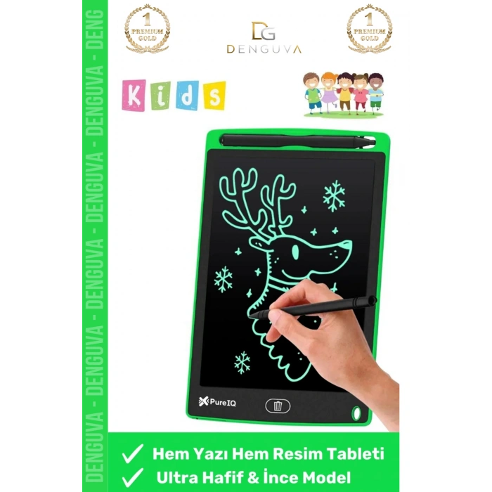 #DijitalÇizimTableti LCD Grafik Çizim Not Yazma Dijital Çocuk Yazı Tahtası Hafif Taşınabilir Model Resim Akıllı Tablet 8,5 Inç