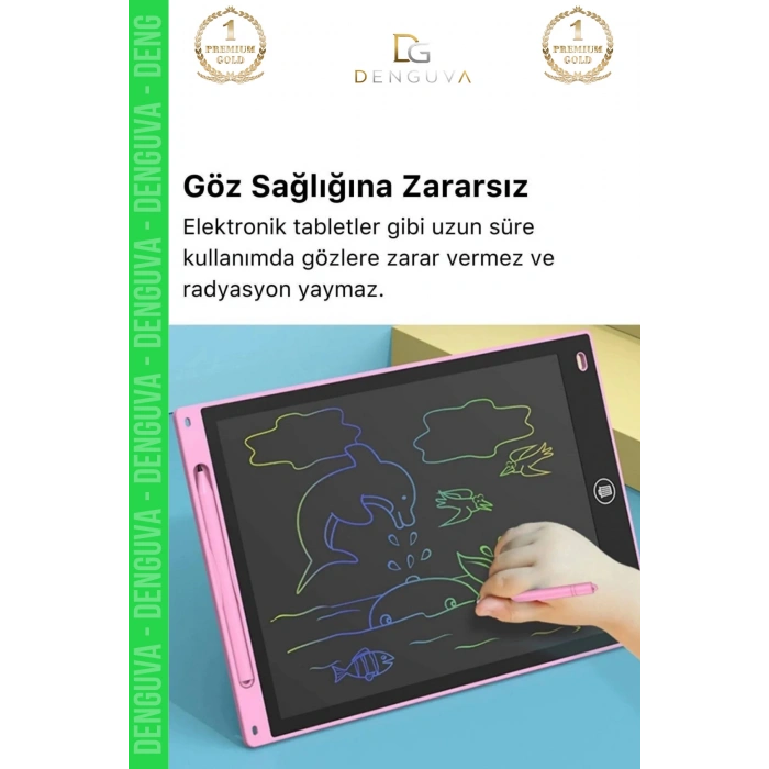 #DijitalÇizimTableti LCD Grafik Çizim Not Yazma Dijital Çocuk Yazı Tahtası Hafif Taşınabilir Model Resim Akıllı Tablet 8,5 Inç