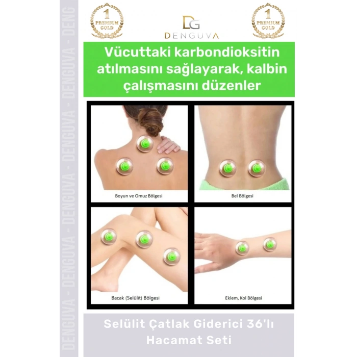 #HacamatSeti Vakumlu Masaj Karşıtı Terapi Cihazı 36lı Kupa Hacamat Seti - 36 - Adet