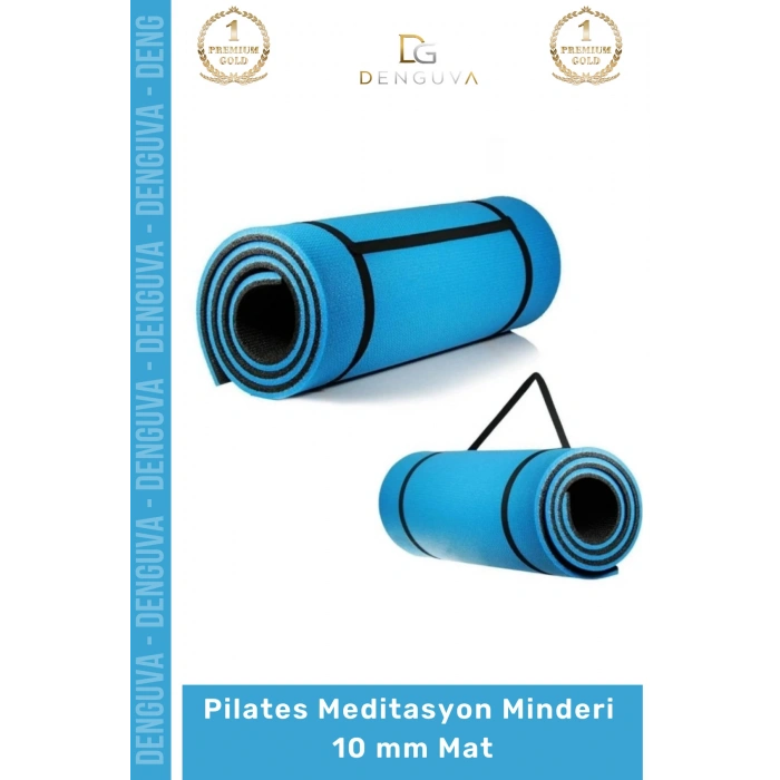 #PilatesMeditasyonMinderi Carlburn Taşıma Askılı Dayanıklı Uzun Ömürlü Konfor Fitness Meditasyon Minderi 10 mm Mat