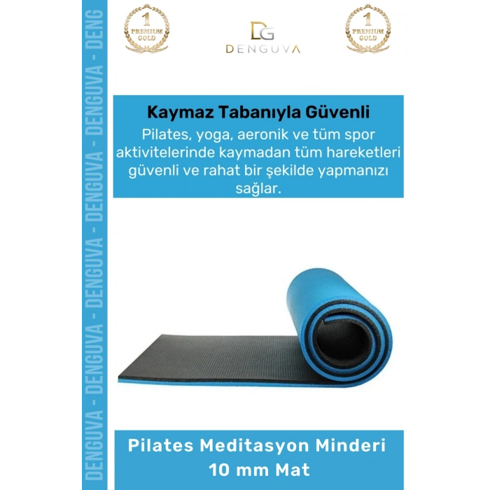 #PilatesMeditasyonMinderi Carlburn Taşıma Askılı Dayanıklı Uzun Ömürlü Konfor Fitness Meditasyon Minderi 10 mm Mat
