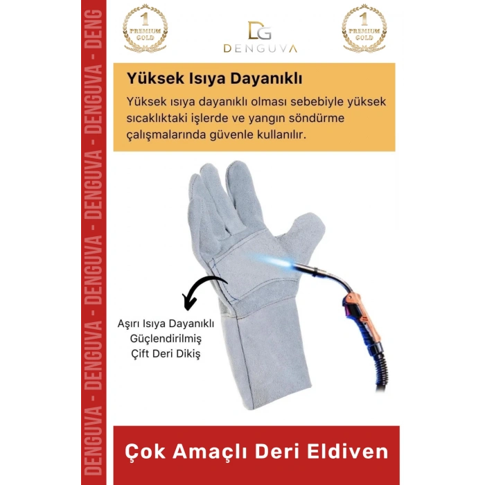 #ÇokAmaçlıDeriEldiven Isıya Dayanıklı Yanmaz Su Geçirmez Lamineli Ergonomik Kaliteli Çok Amaçlı Deri Eldiven