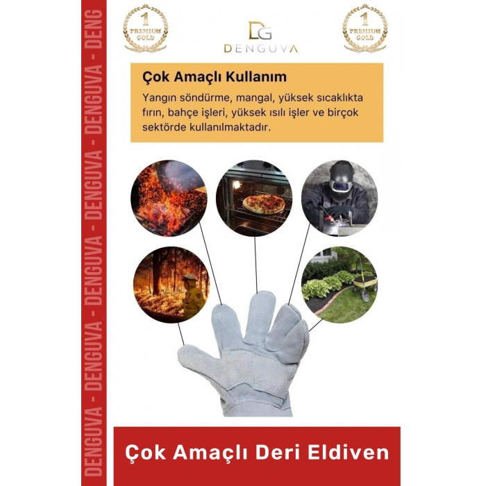 #ÇokAmaçlıDeriEldiven Isıya Dayanıklı Yanmaz Su Geçirmez Lamineli Ergonomik Kaliteli Çok Amaçlı Deri Eldiven