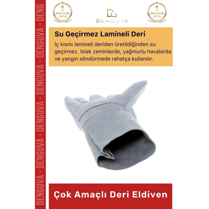 #ÇokAmaçlıDeriEldiven Isıya Dayanıklı Yanmaz Su Geçirmez Lamineli Ergonomik Kaliteli Çok Amaçlı Deri Eldiven
