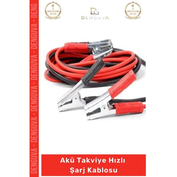 #AküTakviye 1200 Amper 100 Bakır Kalın Yüksek İletken Güçlü Oto Akü Takviye Hızlı Şarj Kablosu