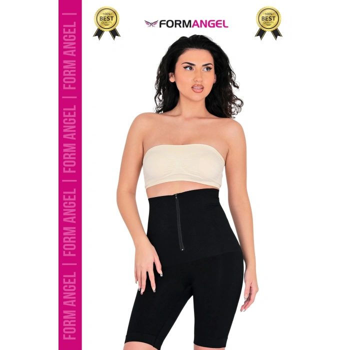 #Korse Vücut Bel Popo Şekillendiren Sıkılaştırıcı Fermuarlı Paçalı Klasik Toparlayıcı Korse - 4 Adet