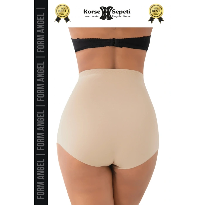 #Korse İz Yapmayan 2 Beden Küçülten Kaymaz Toparlayıcı Lazer Kesim Slip Korse - 2 Adet