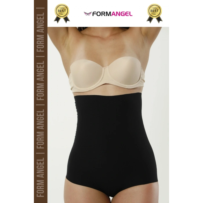 #Korse 2 Beden İncelten Lazer Kesim İz Göstermeyen Kaymaz Toparlayıcı Yüksek Bel Slip Korse - 5 Adet