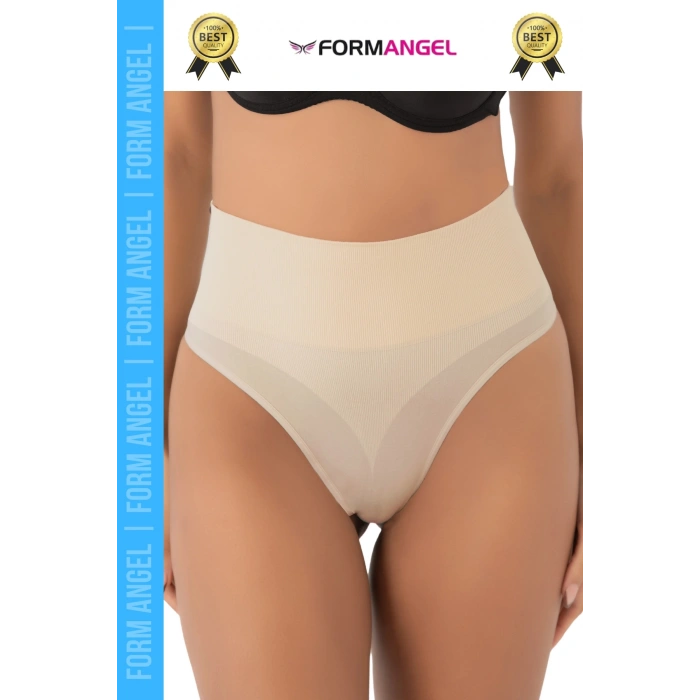 #Korse İz Yapmaz Kaymayan Seamless Alt Karın Göbek Toparlayıcı String Külot Kadın Korse - 2 Adet